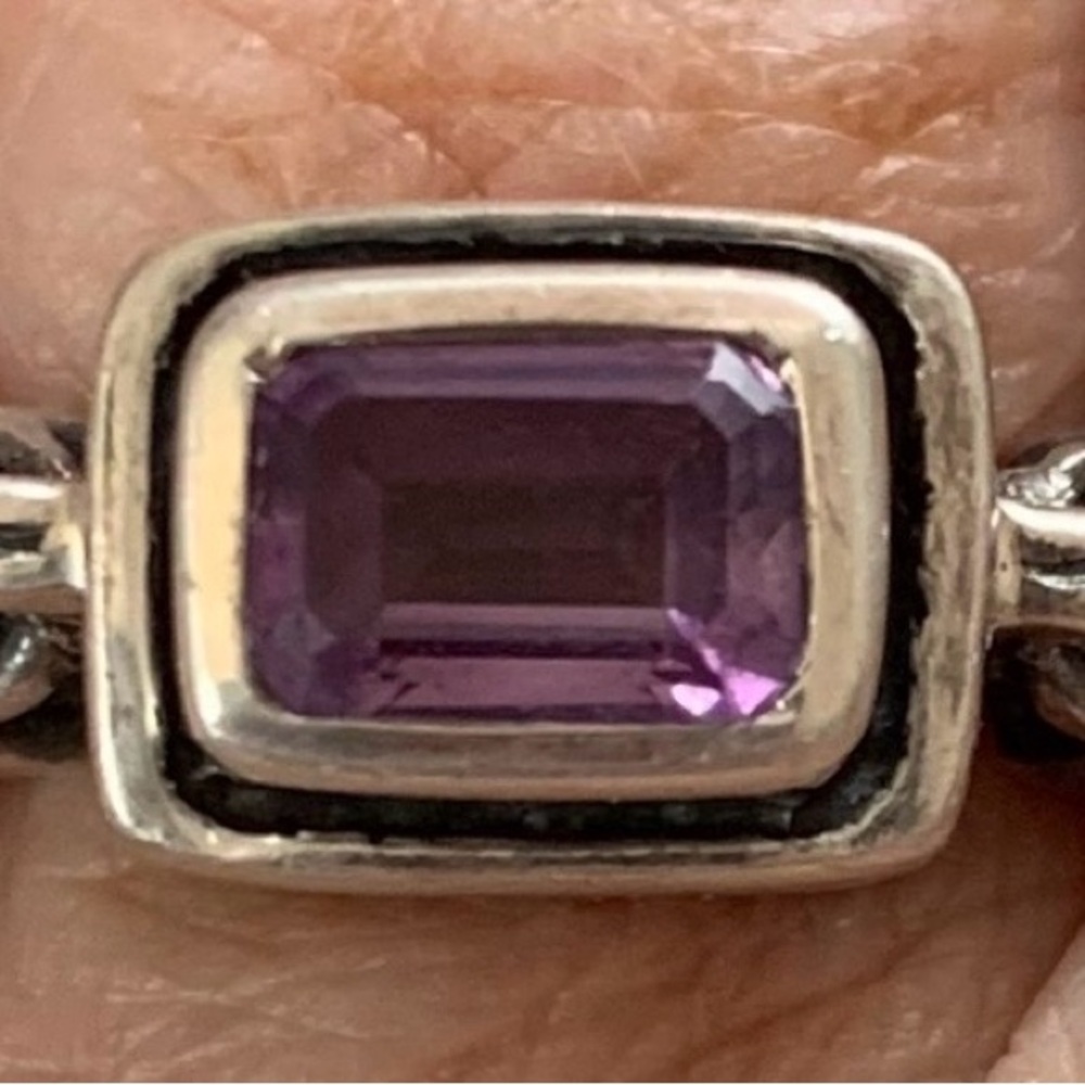 Silpada ring purple stone.